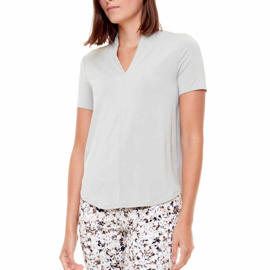 Bamboo Short Sleeve Vneck Top