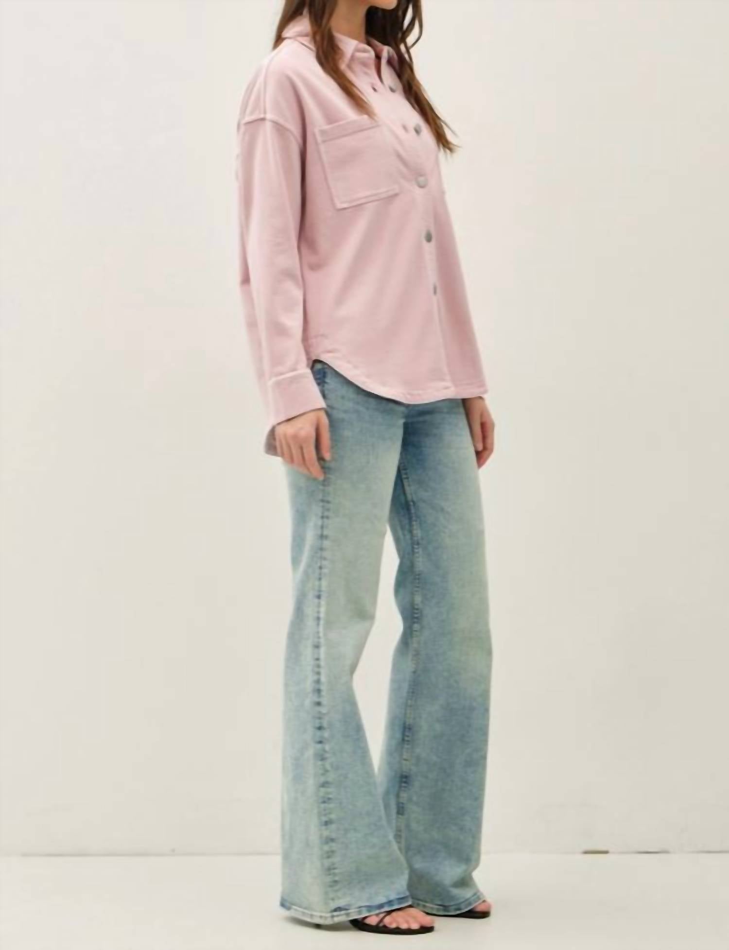 Be Cool - Soft Washed Denim Shacket