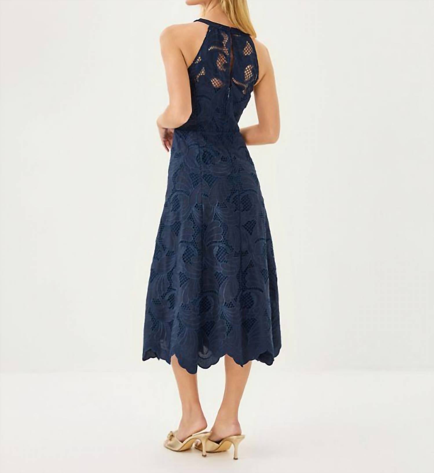 Lilly Pulitzer - Denise Lace Halter Midi Dress