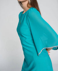 Joseph Ribkoff - Silky Knit Chiffon Mini Dress