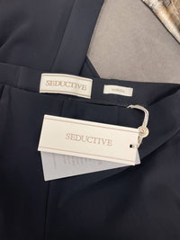 Seductive - BLACK TAPERED SABRINA JERSEY PANT