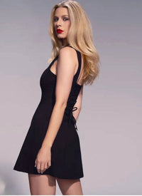 Ta3 - Notchy Flare Dress