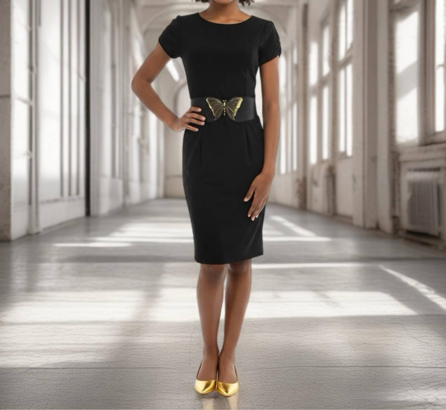 Nue By Shani - Butterfly Sheath Dress