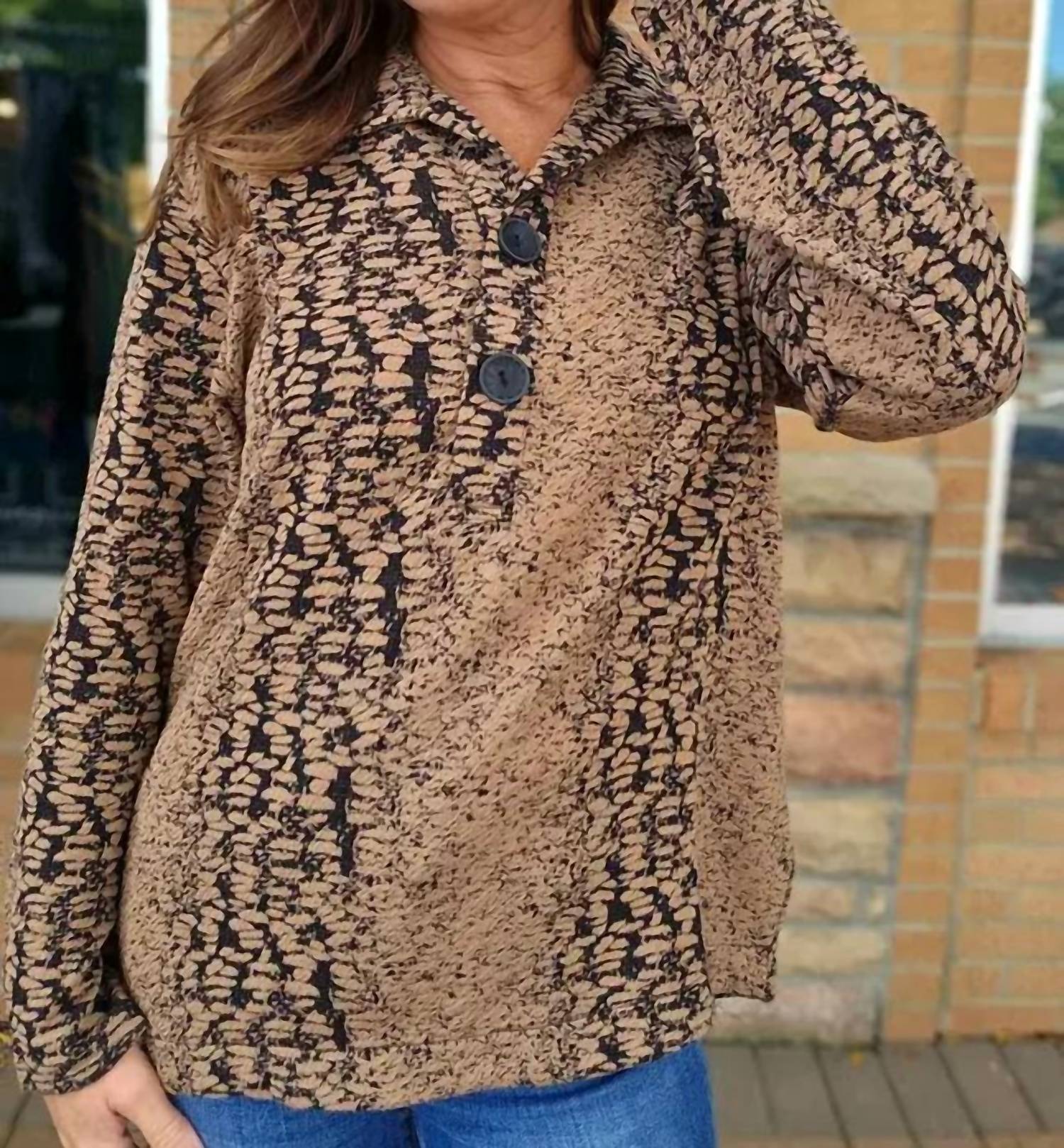 Parsley & Sage - Collared Button Top