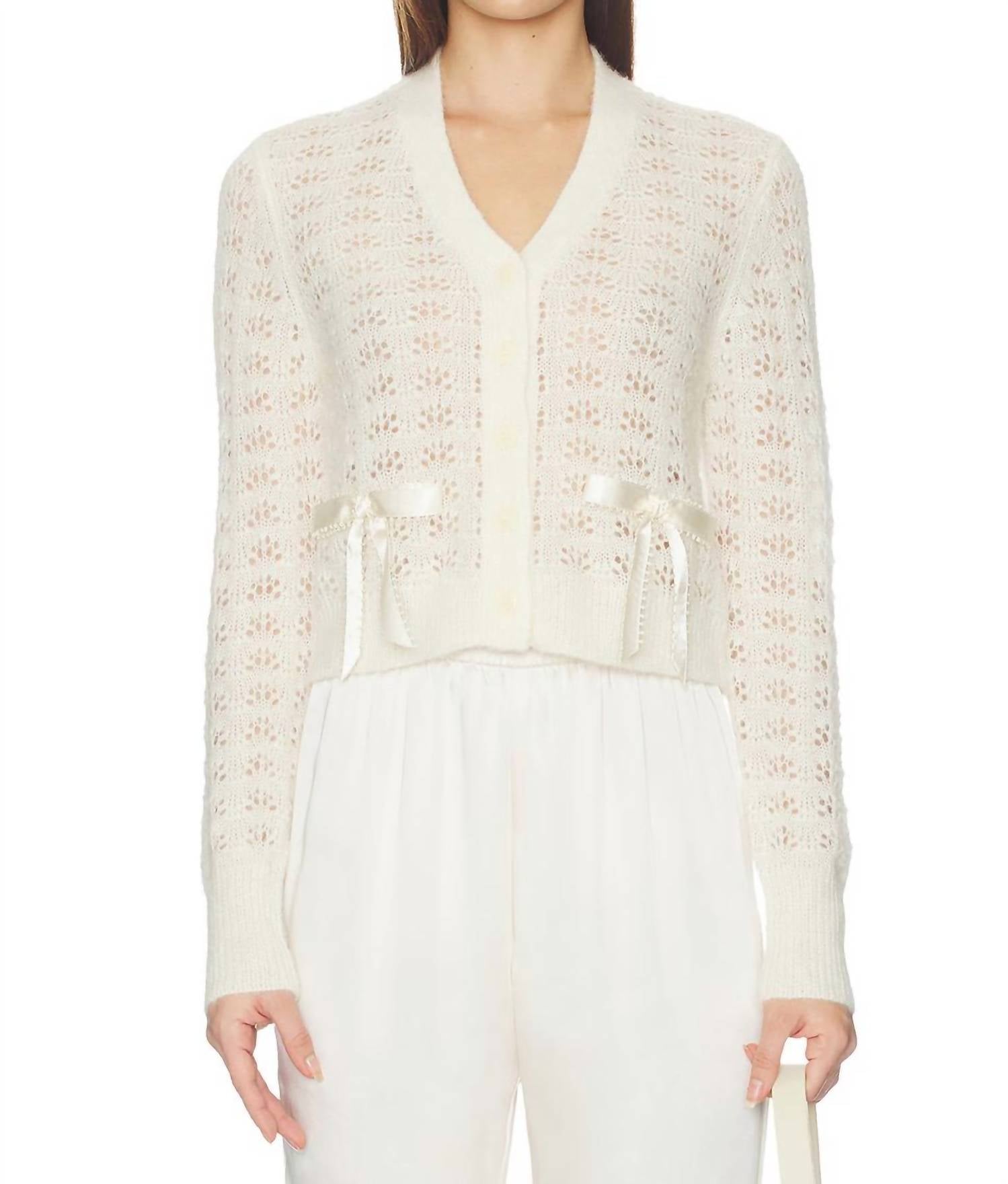 Loveshackfancy - Lily V-neck Cardigan