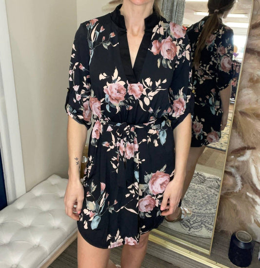 Heimish Usa - 3/4 Sleeve Floral Dress