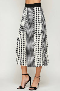 See And Be Seen - Holly Houndstooth Skirt