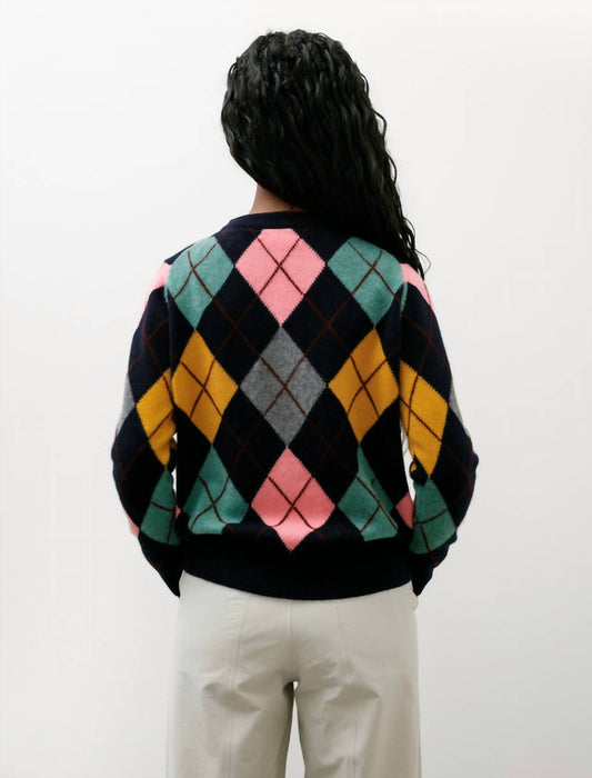 &Daughter - Ava Argyle Crewneck Pullover