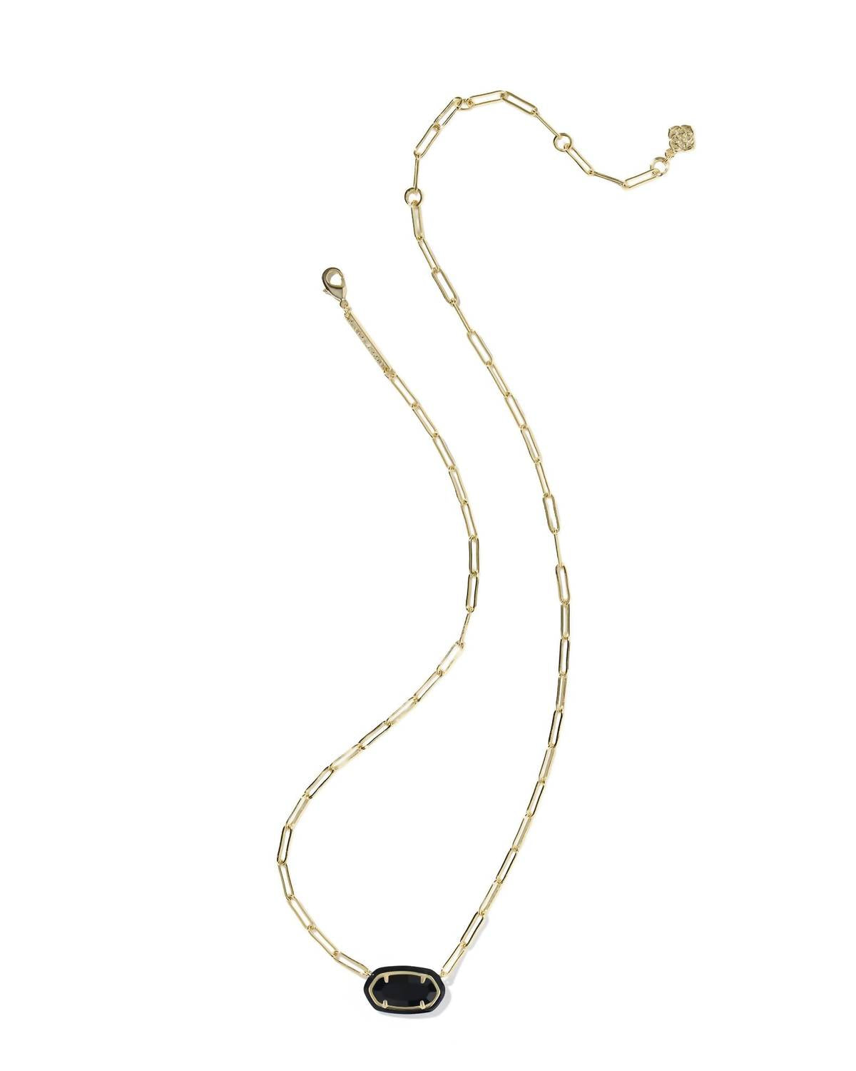 Kendra Scott - Women's Elisa Enamel Frame Paperclip Necklace