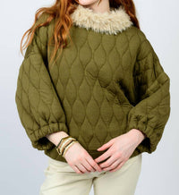 Ivy Jane - Poof Sleeve Quilted Popover Top