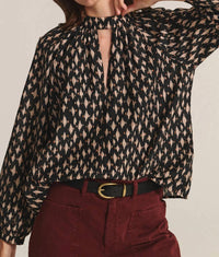 Velvet By Graham & Spencer - Malia Long Sleeve Mock Neck Blouse