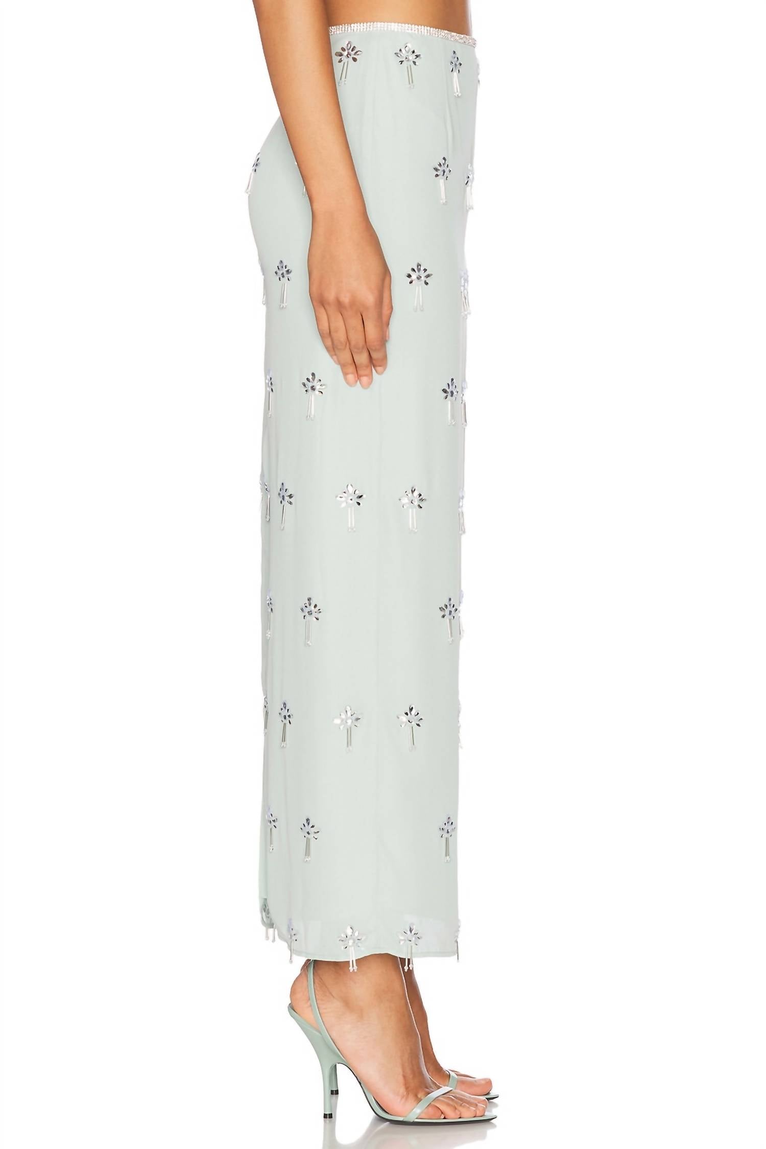 Leo Lin - Clementine Embellished Maxi Skirt