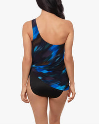 Magicsuit - Swipe Right Amal One-shoulder Swim Dress
