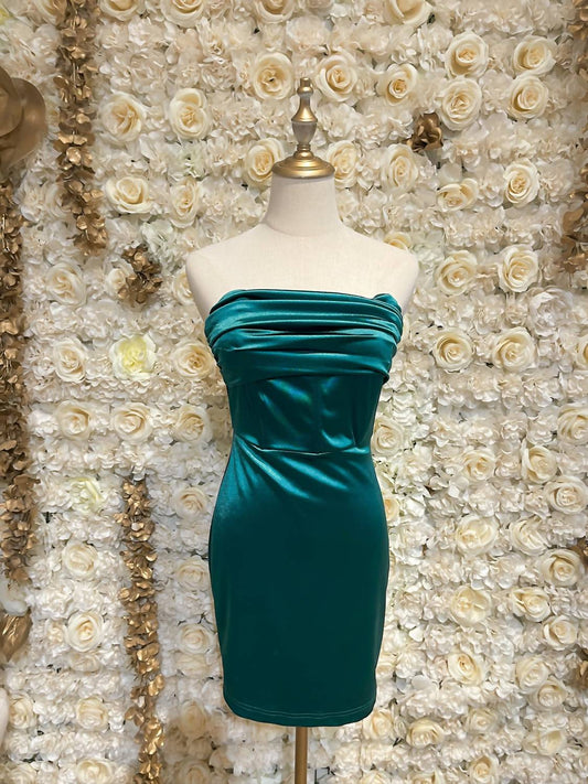 Blue Blush - Women's Arielle Strapless Mini Dress