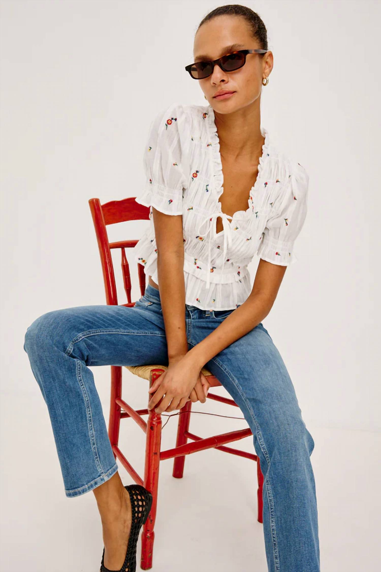 Rails - Fontaine Crisp Cotton Top