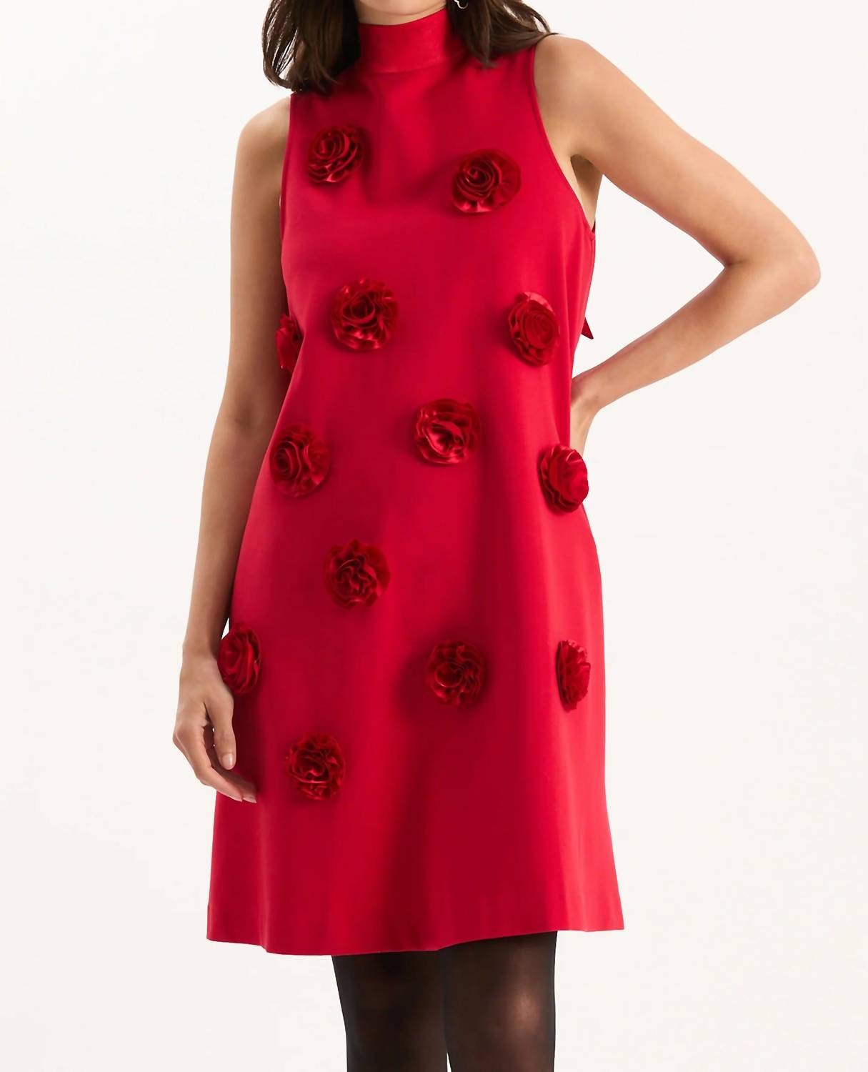 Tyler Boe - Cleo Ponte Satin Trim Dress