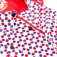 Eight X - Men's Polka-dots Short Sleeve Shirt