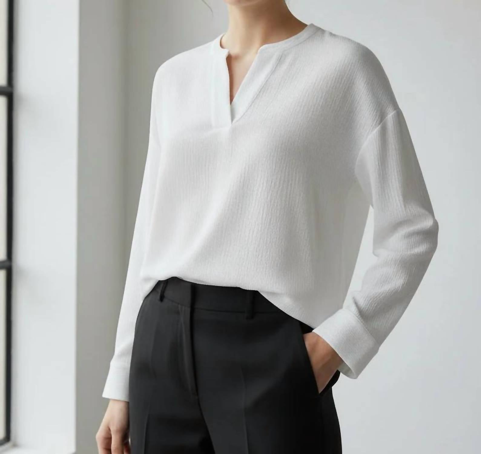 Fun 2 Fun - Ireland Textured Long Sleeve Top