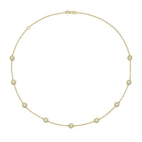 Diana M Jewels - 3.00 Cts Lab Grown Diamond By The Yard Necklace