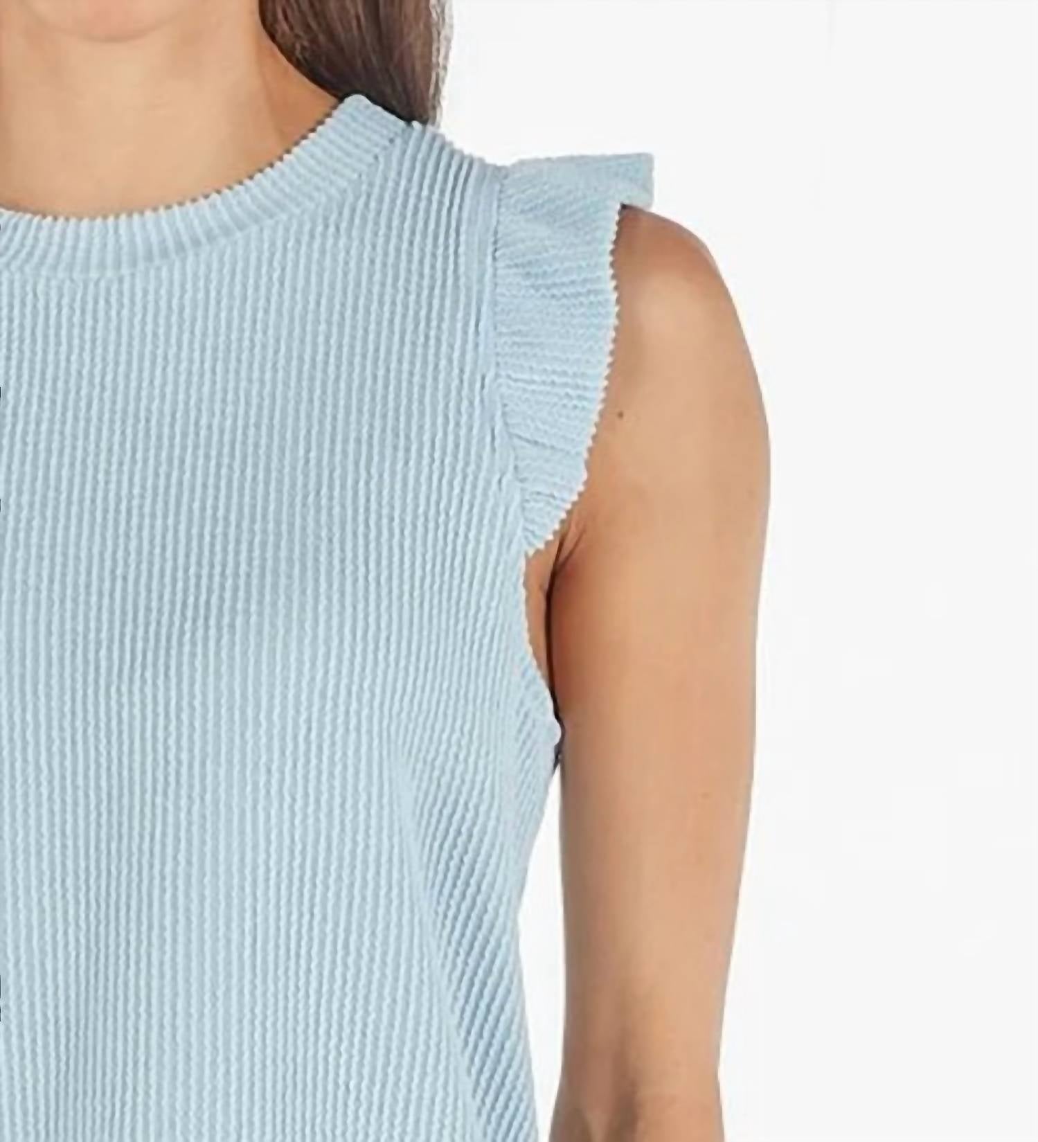 Simply Southern - Ruffle Knit Tee