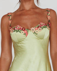 One And Only Collective - Amara Flower Detailed Maxi Dress