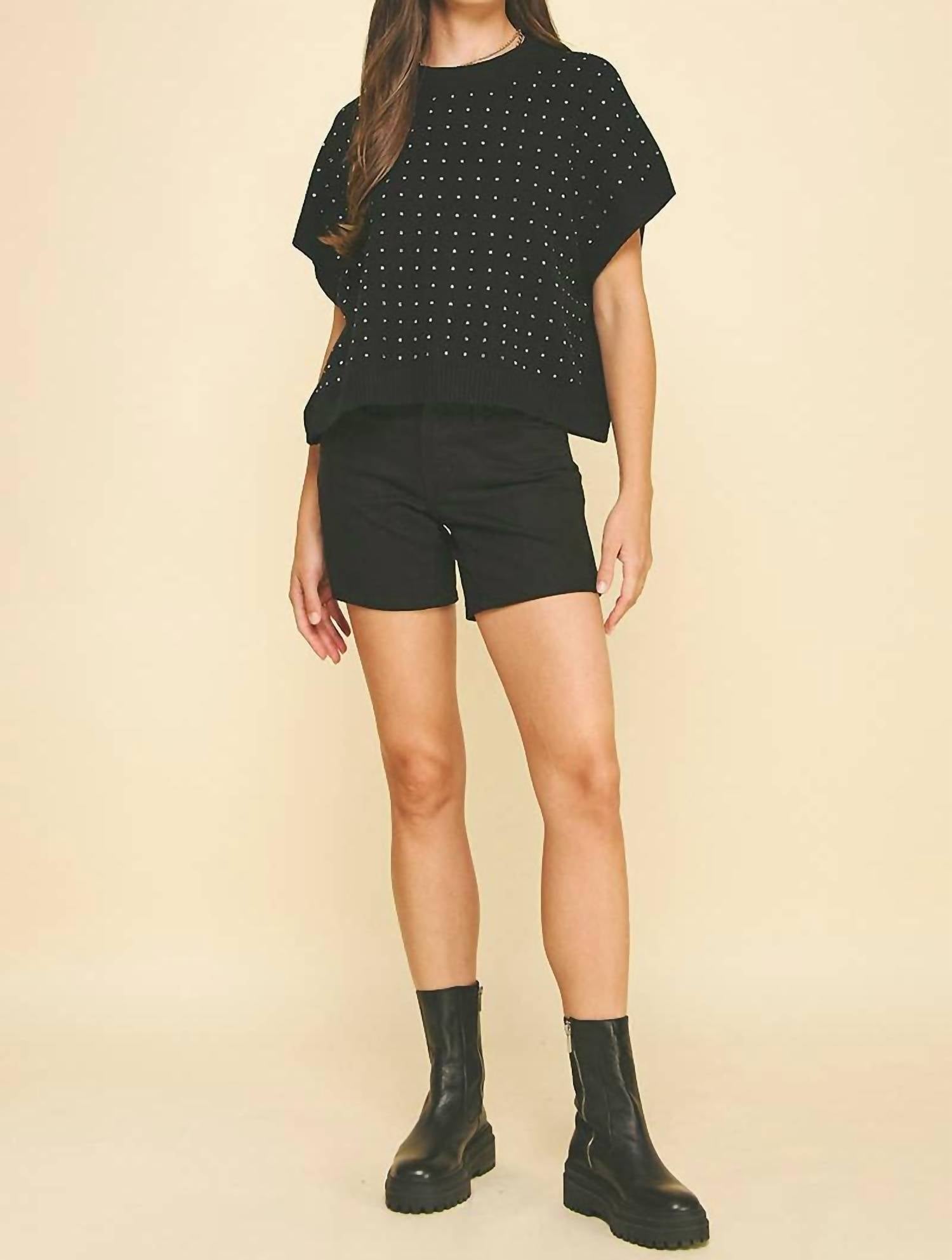 Pinch - Stone Embroidered Sweater