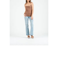 LUCCA Couture Kelsie Drape Cami in acorn - women's shirt