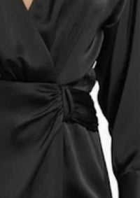 Ramy Brook - Aurora Draped Satin Shirtdress