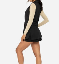 Mono B - Identity Biz Sleeveless Vest Blazer