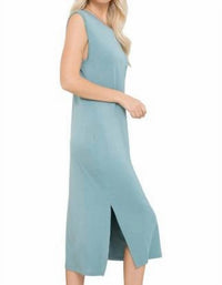 Sweet Lovely By Jen - Casual Knit Jersey Mid Length Dress - Plus