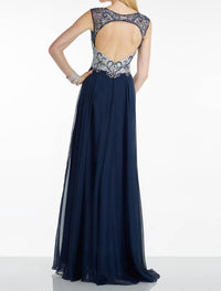 Alyce Paris - Long chiffon beaded Dress