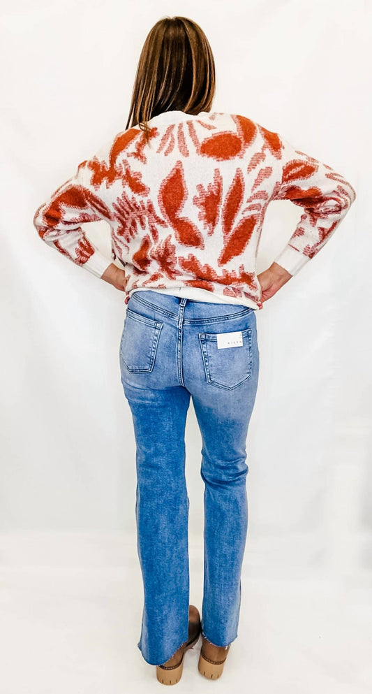 Tribal - V-neck Fall Sweater