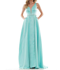 Colors Dress - A-line With Beaded Belt Gown