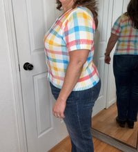 Anniewear - Leona Button Down Plaid Top