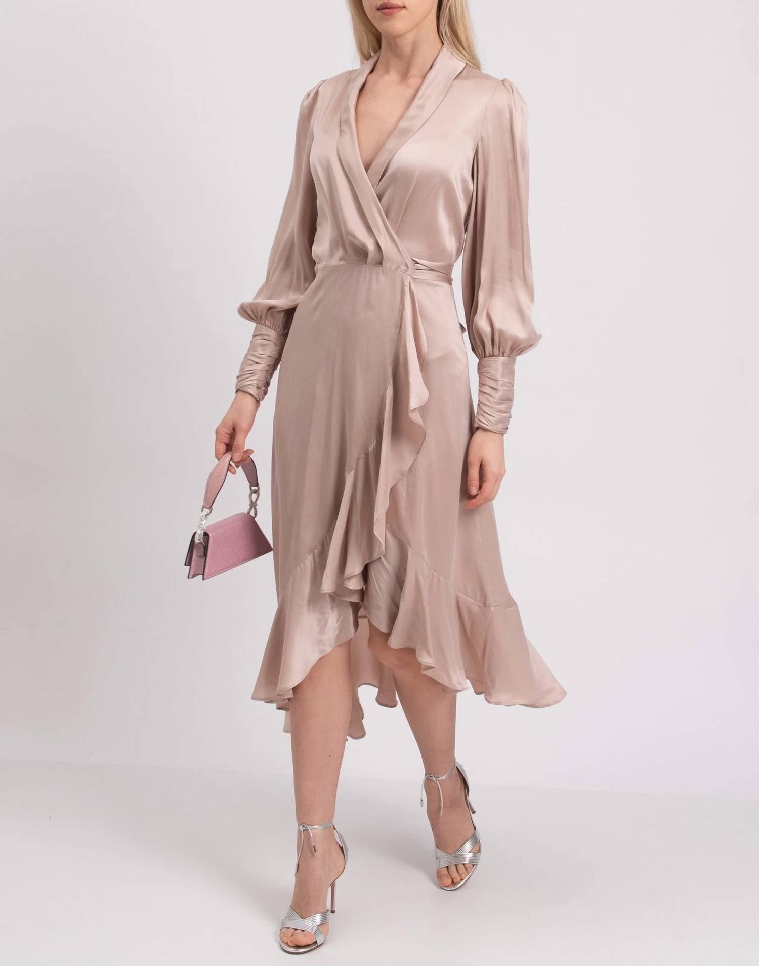 Zimmermann - Silk Wrap Midi Dress