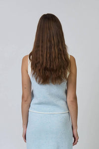 Central Park West - Celeste Tweed Yarn Vest