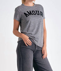 ELAN Zadig Amour Tee in grey - women's t-shirt