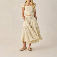 Rylee + Cru - Ruffle Tired Maxi Skirt
