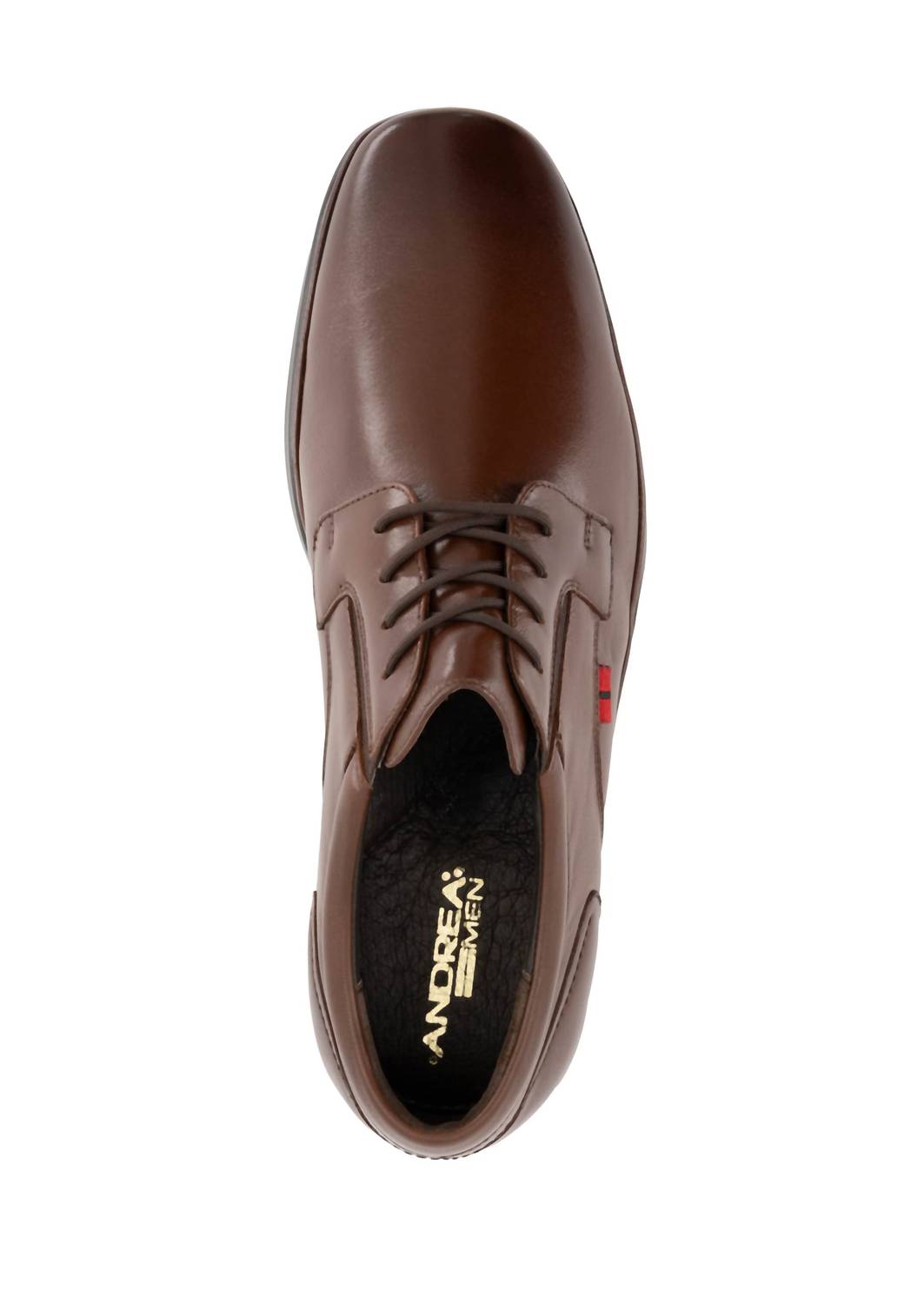 Andrea Men's Lace Closure Leather Oxford Shoes in brown - men's shoe - alternate view