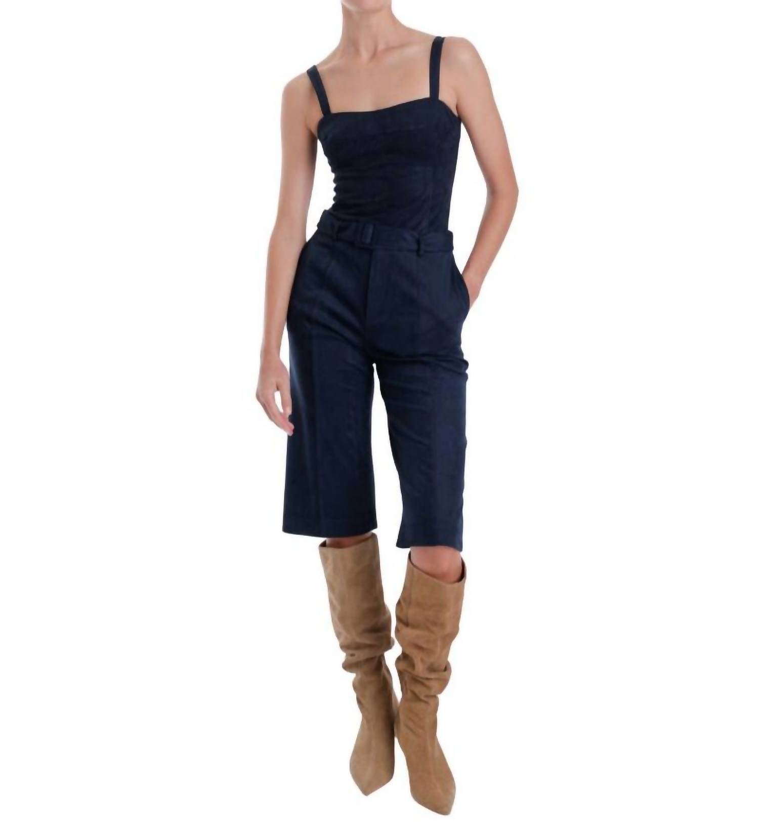 Karina Grimaldi - Veronica Suede Bodysuit