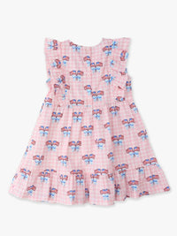 Rufflebutts - Girl's Patriotic Gingham Pinafore Dress