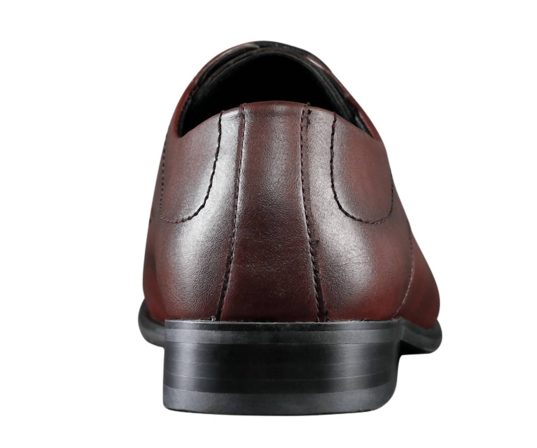 Amali Men's Rui Oxford Shoes in burgundy - men's shoe - alternate view