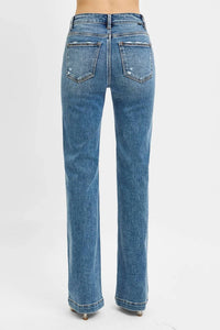 Risen - Tummy Control High Rise Straight Leg Jeans