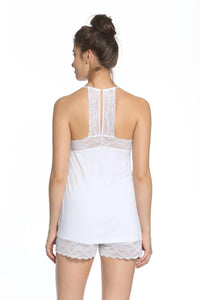 Twelve Eighty Eight - Anais Split Racerback Camisole And Boxer Pajama Set