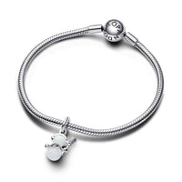 Pandora - Opalescent Snowman Dangle Charm