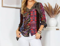 Young Threads - Floral Gypsy Top