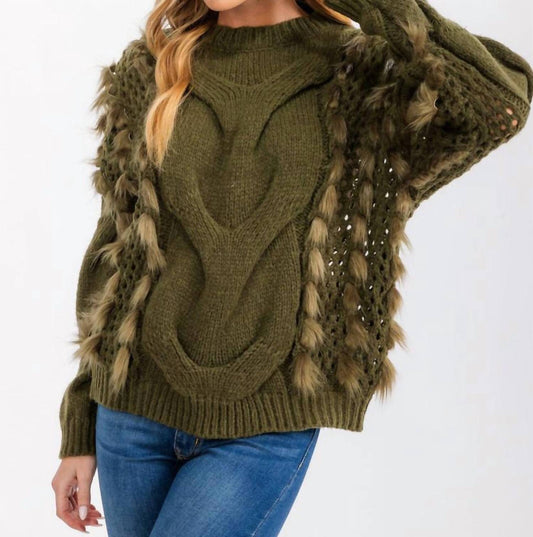 Bibi - Cable Knit Pullover Sweater