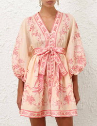 Zimmermann - Lucky Plunge Mini Dress
