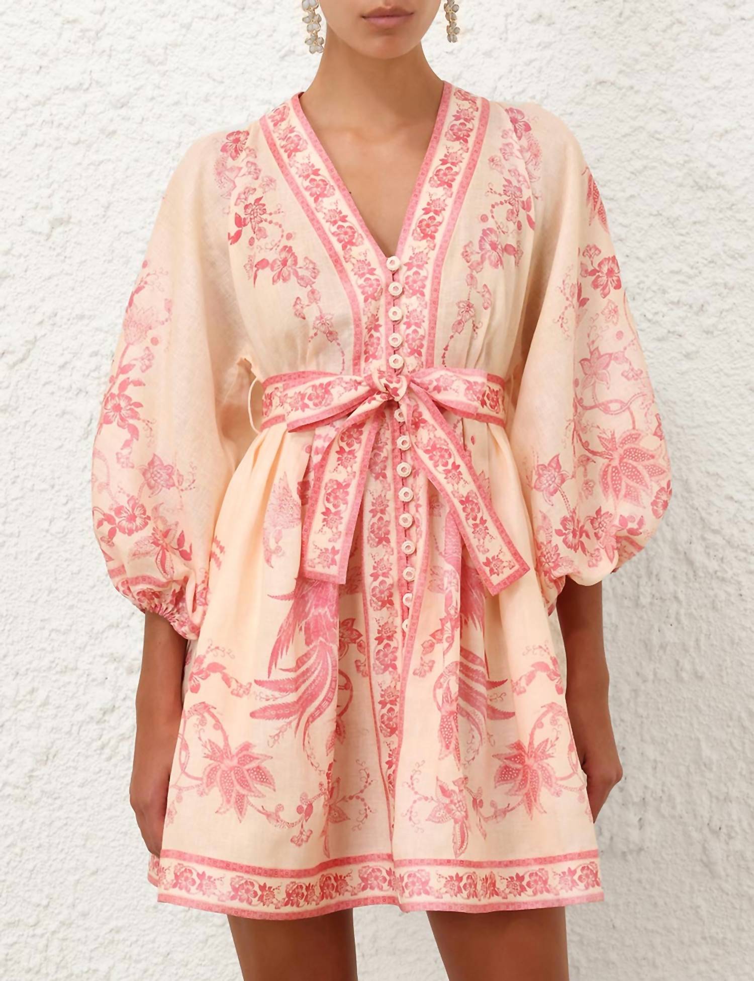 Zimmermann - Lucky Plunge Mini Dress