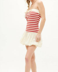 Illa Illa - Americana Terry & Eyelet Bubble Dress